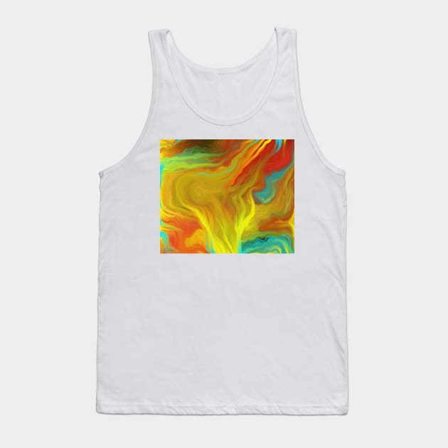 AGATE ABSTRACT OIL PAINTING Tank Top by Overthetopsm